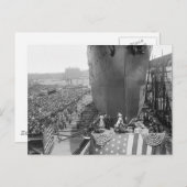 Carte Postale Brooklyn Navy Yard, début du XXe siècle (Devant / Derrière)