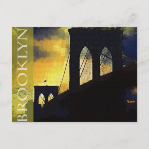 Carte Postale Brooklyn, New York The Brooklyn Bridge