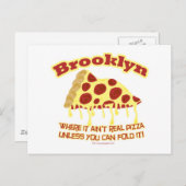 Carte Postale Brooklyn Pizza (Devant / Derrière)