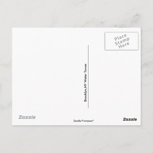 Carte postale Brooklyn Water Tower (Dos)