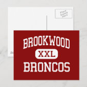 Carte Postale Brookwood - Broncos - High - Snellville Georgia (Devant / Derrière)