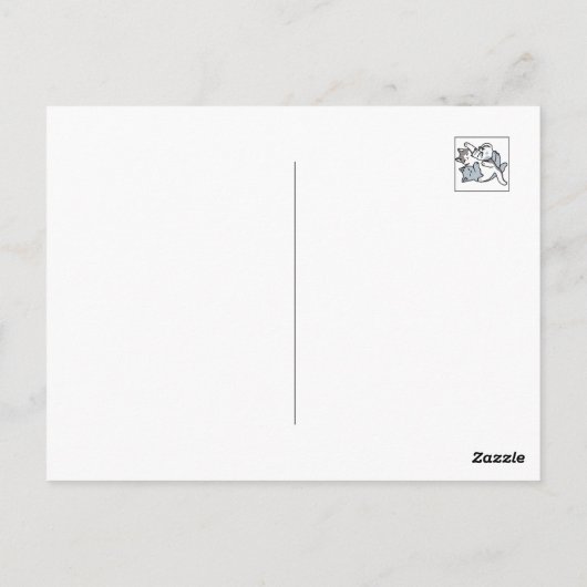 Carte Postale Brosse à lait - Chats à couchage mignon (Dos)