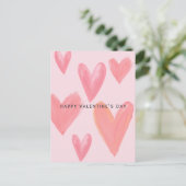 Carte Postale Brosse Coeurs Valentine's Postcard (Debout devant)