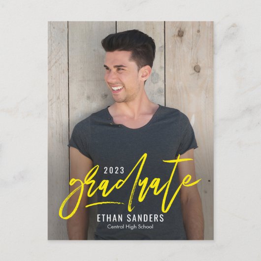 Carte postale Brossé de graduation de couleur modi (Devant)