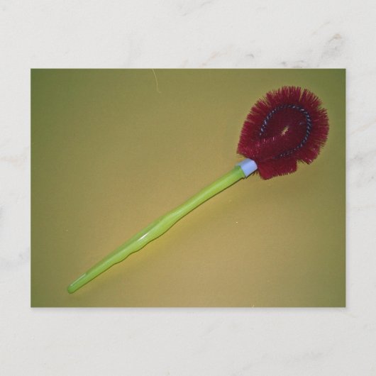 Carte Postale Brosse de toilette unique (Devant)