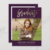 Carte postale Brossé Glimmer ÉDITABLE (Devant / Derrière)