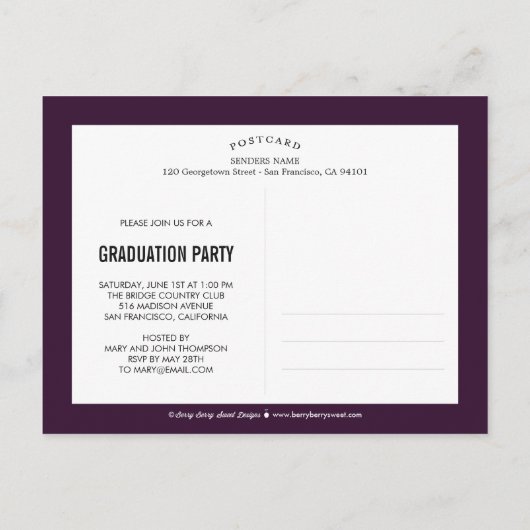 Carte postale Brossé Glimmer ÉDITABLE (Dos)