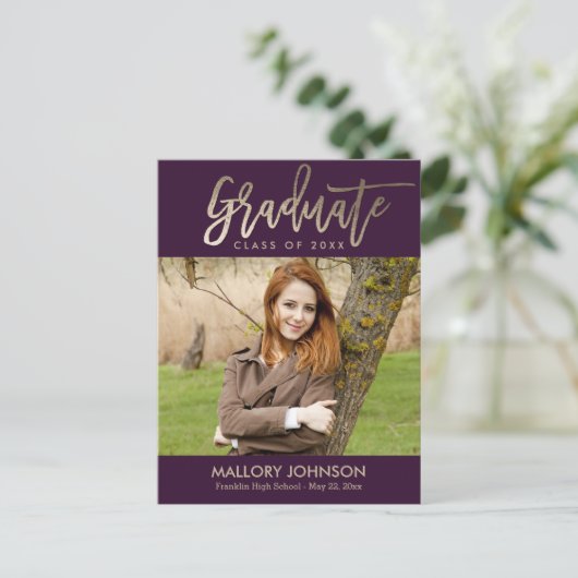 Carte postale Brossé Glimmer ÉDITABLE (Debout devant)