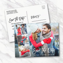 Brosse moderne Script Couple 4 Photo Enregistrer l