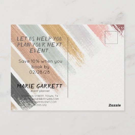 Carte Postale Brosse Neutre Moderne (Dos)