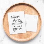Carte Postale Brosse Script Petit Mais Fierce William Shakespear