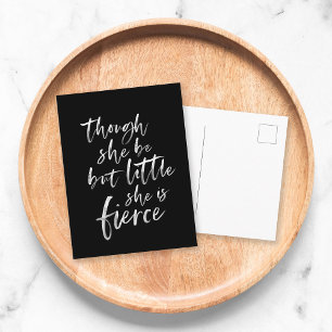 Carte Postale Brosse Script Petit Mais Fierce William Shakespear