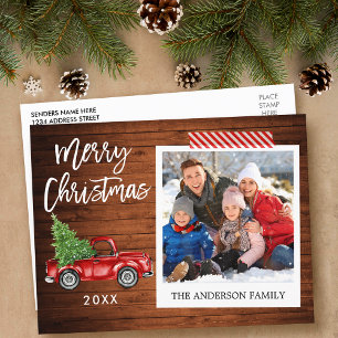 Carte Postale Brosse Script photo instantanée Camion de bande de