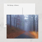 Carte Postale Brouillard d'automne (Devant / Derrière)