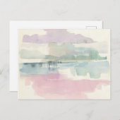 Carte Postale Brouillard de levage | Dans Les Pastels Soft (Devant / Derrière)