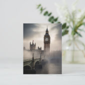 Carte Postale Brouillard de Londres Big Ben (Debout devant)