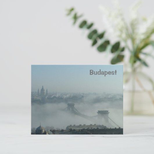 Carte Postale Brouillard sur le Danube (Debout devant)