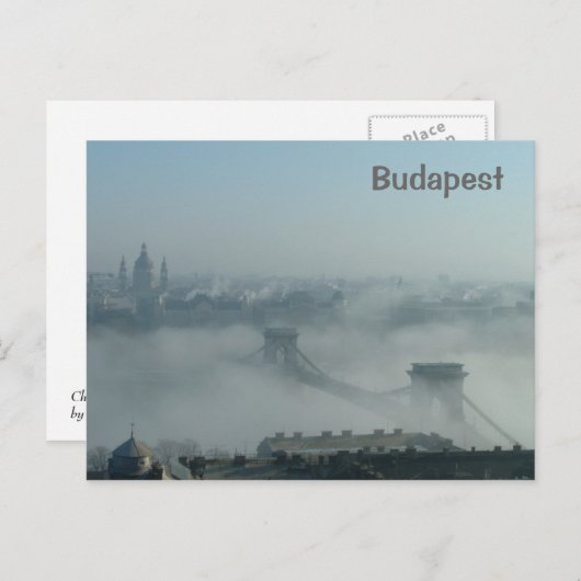 Carte Postale Brouillard sur le Danube (Devant / Derrière)