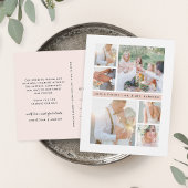 Carte Postale Brouiller la bande | Mariage Photo Collage Merci