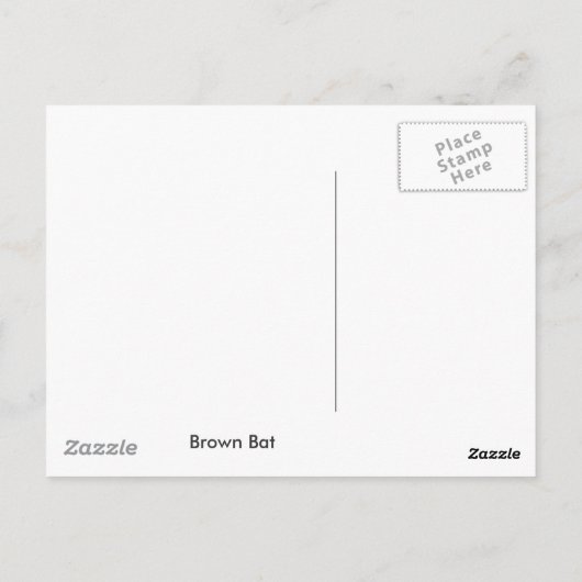 Carte postale Brown (Dos)