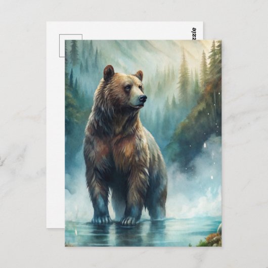 Carte Postale Brown Bear (Devant / Derrière)