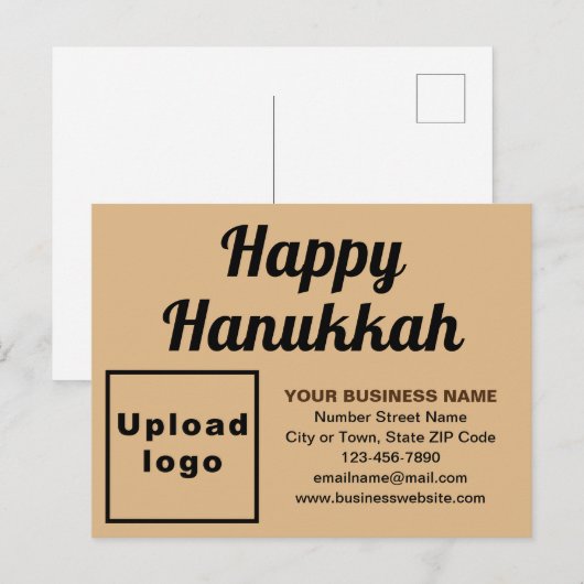 Carte postale Brown Business Hanoukka Light (Devant / Derrière)