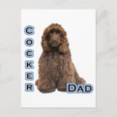 Carte Postale Brown Cocker Spaniel Papa 4 (Devant)