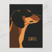Carte Postale Brown Dachshund (Devant)