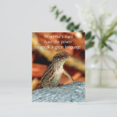 Carte postale Brown d'Anole (lézard) (Debout devant)