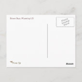 Carte Postale Brown de l'ours Hugger d'arbre origi (Dos)