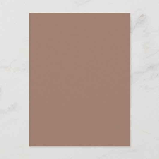 Carte postale Brown de Terre minimaliste (Devant)