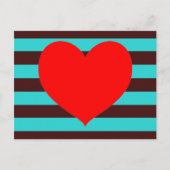 Carte Postale Brown et Aqua (Devant)