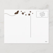 Carte postale Brown moderne Happy Easter Egg (Dos)