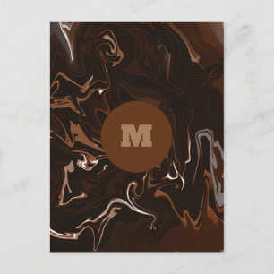 Carte Postale Brown, noir et gris