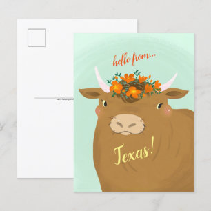 Carte postale Brown Personnaliser Bull