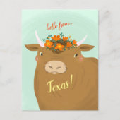 Carte postale Brown Personnaliser Bull (Devant)