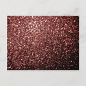 Carte Postale Brown rouge faux Parties scintillant scintille (Devant)