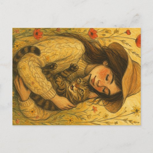 Carte Postale Brown Tabby Cat Mom (Devant)