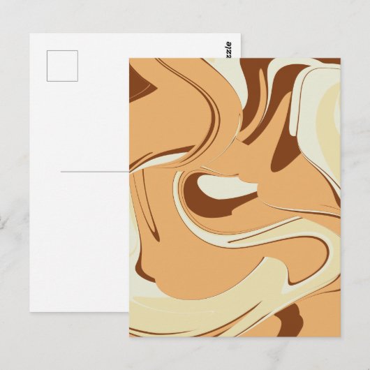 Carte Postale Brown tortille de café (Devant / Derrière)