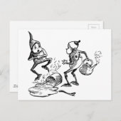 Carte Postale Brownie Cradling mal main (Devant / Derrière)