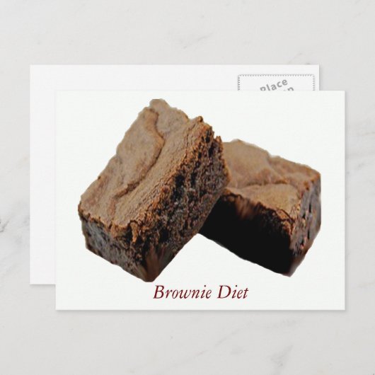 Carte Postale Brownie Diet (Devant / Derrière)