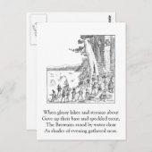 Carte Postale Brownies Au bord du lac (Devant / Derrière)