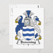 Carte Postale Browning Family Crest (Devant / Derrière)