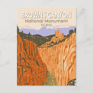 Carte Postale Browns Canyon National Monument Colorado Vintage