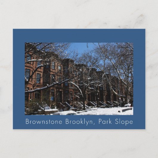 Carte Postale Brownstone Brooklyn, NY (Devant)