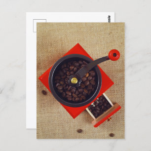 Carte Postale Broyeur à café vintage