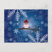 Carte Postale Brr... Chouette rose, (Dos)