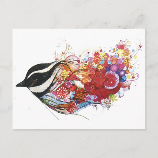 Carte Postale Bruant graphique (Devant)