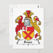 Carte Postale Bruce Family Crest (Devant / Derrière)