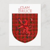Carte Postale Bruce Tartan Scottish Plaid Lion Rampant (Devant)